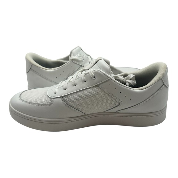 Kizik‎ Oslo Shoes Mens Sz 11.5 Optic White Leather Athletic Sneakers - Picture 2 of 9